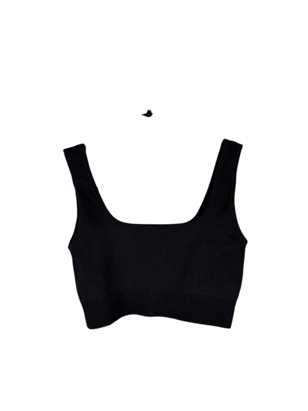 OQQ  Black Ribbed Sports Bra size Medium